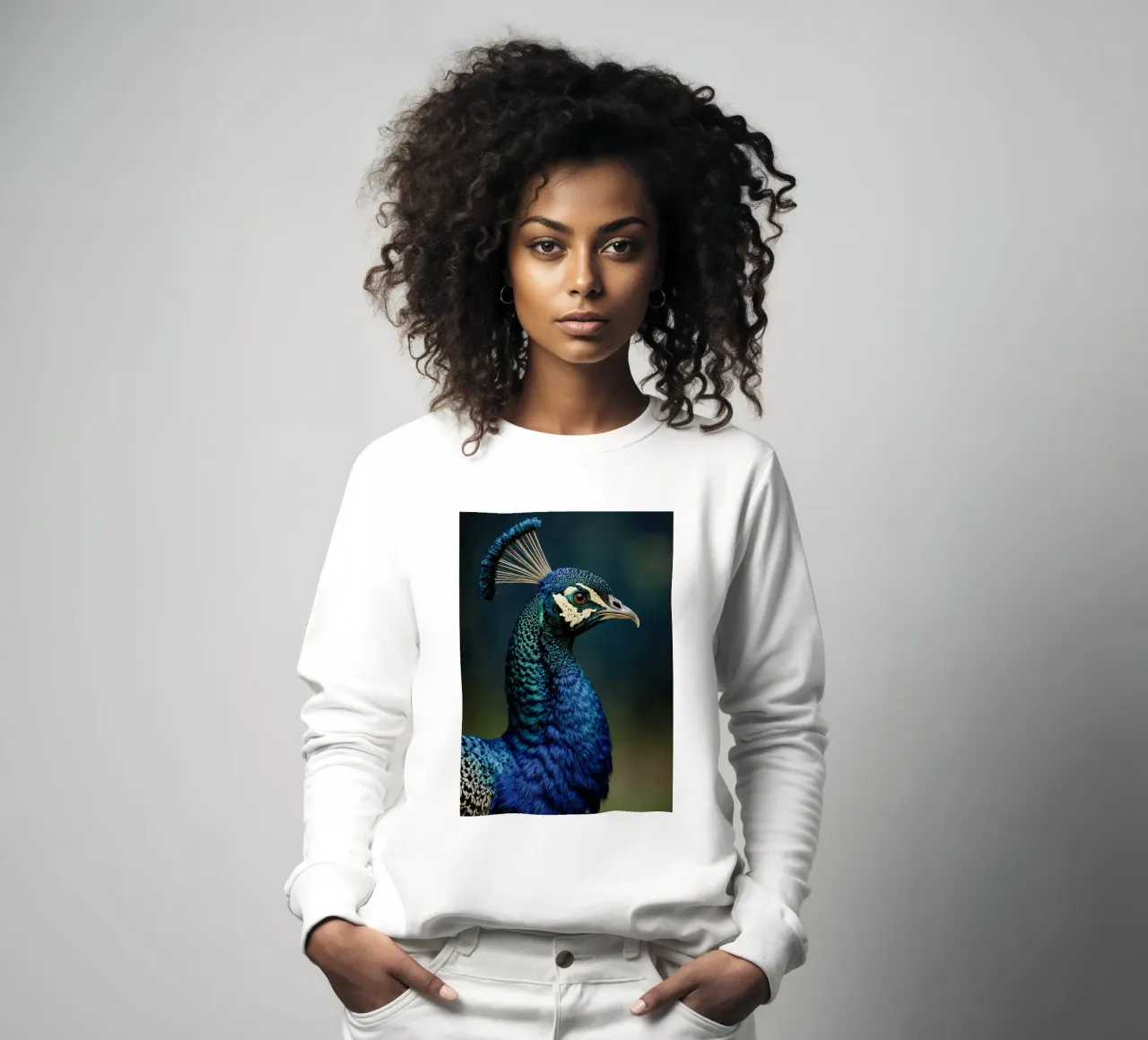 Peacock Portrait felpa da Attaboy Dsgn