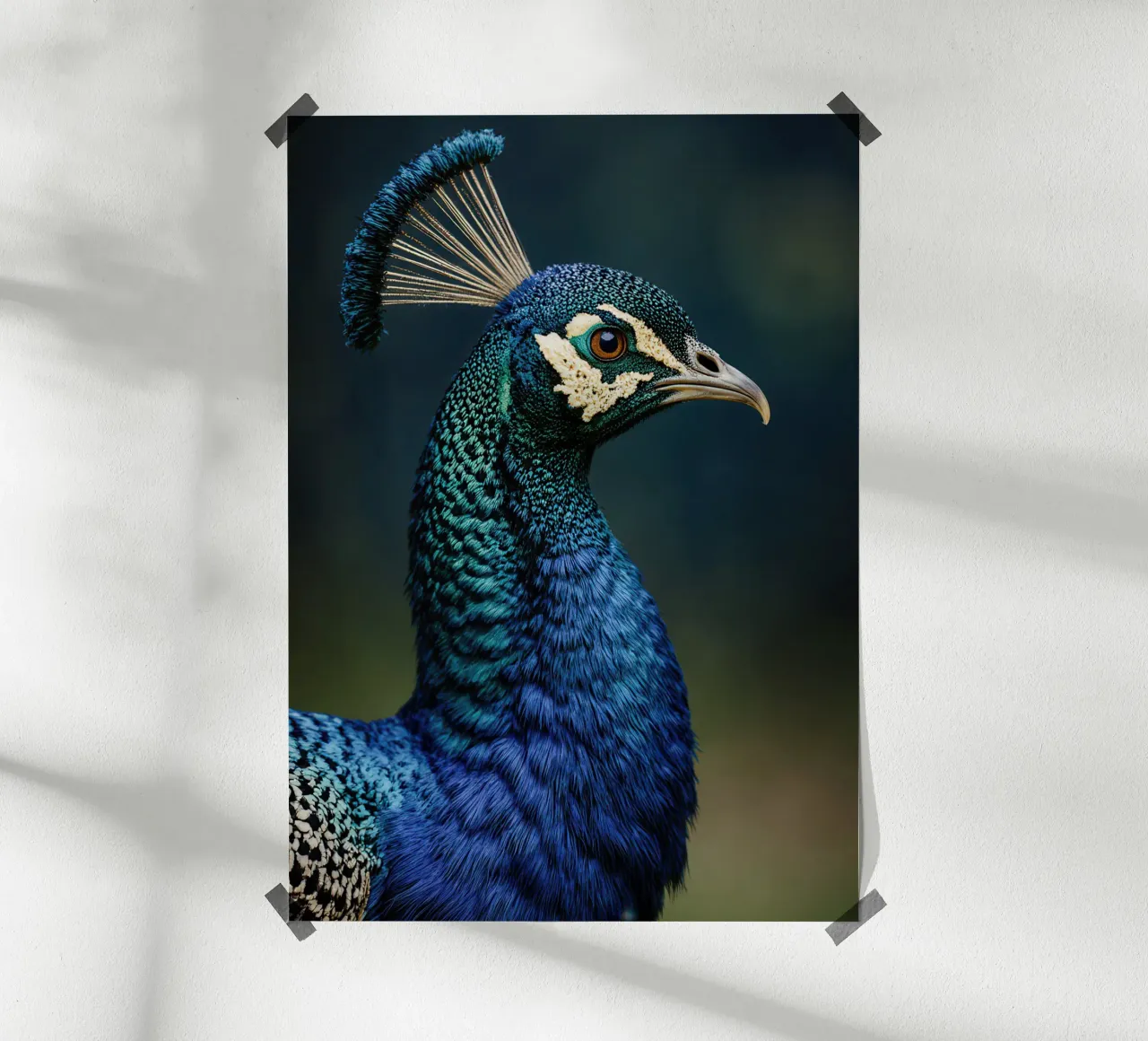 Peacock Portrait poster da Attaboy Dsgn