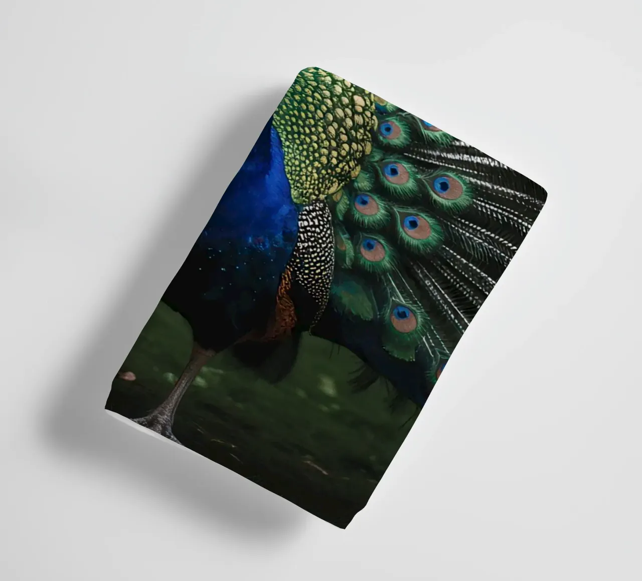 Peacock with Full Tail Display asciugamano da bagno da Attaboy Dsgn