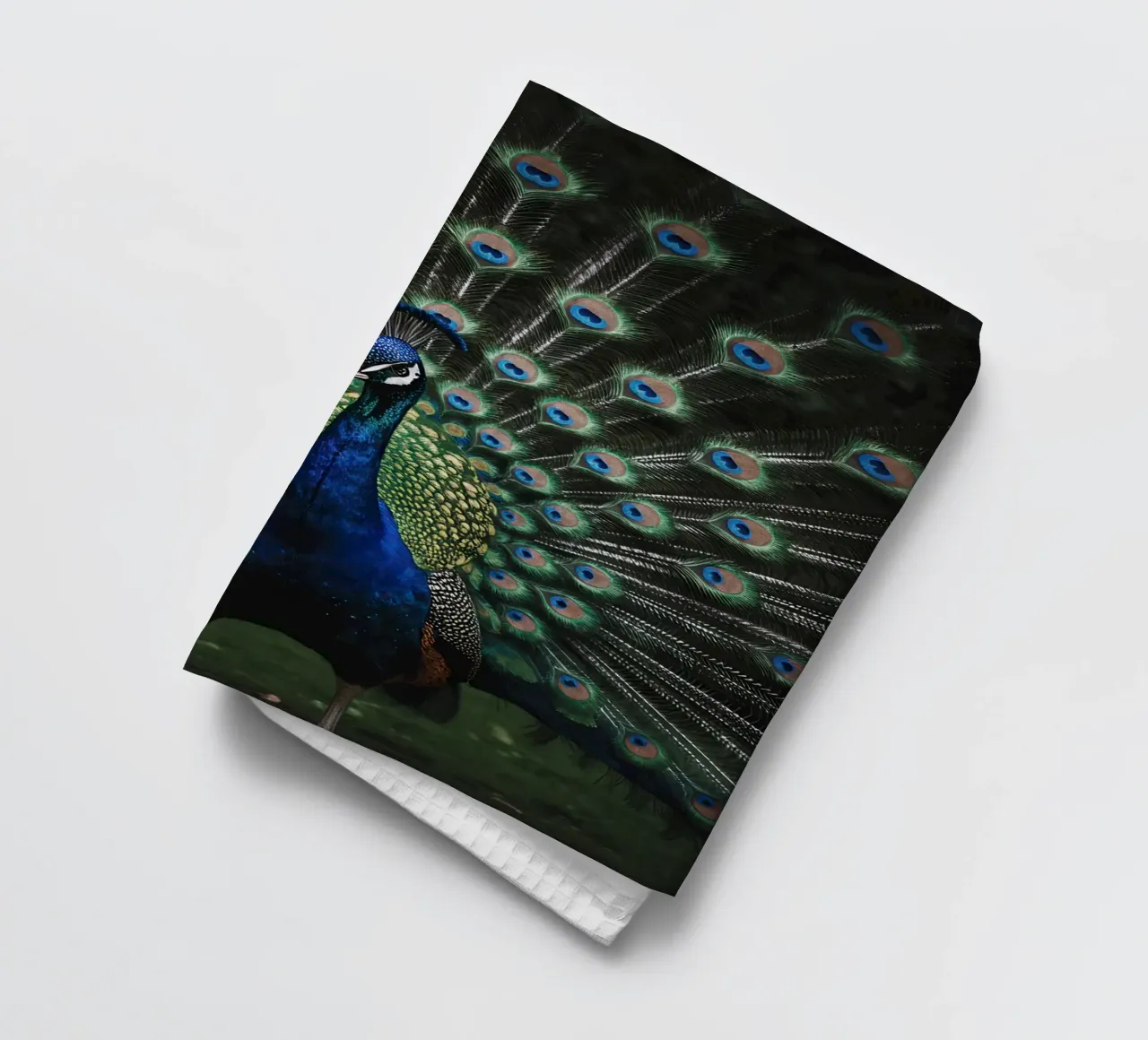 Peacock with Full Tail Display canovaccio da cucina da Attaboy Dsgn