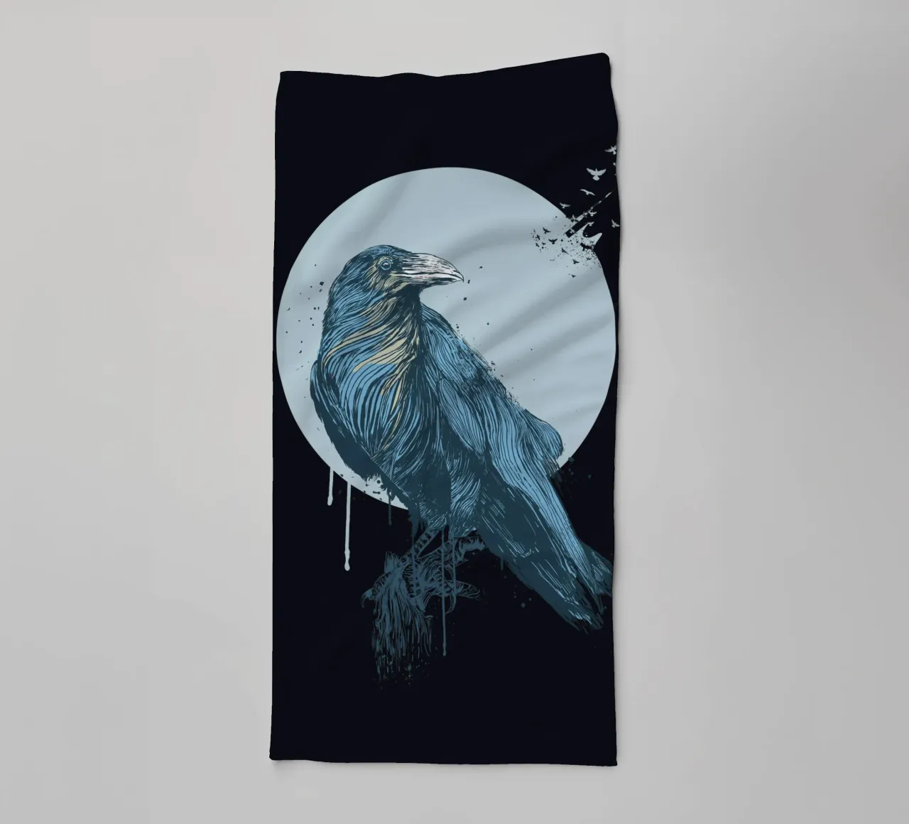 Blue Crow II asciugamano da bagno da Balazs Solti
