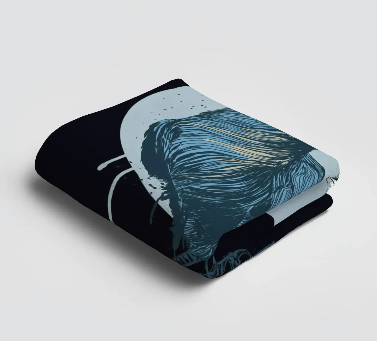 Blue Crow II asciugamano da bagno da Balazs Solti