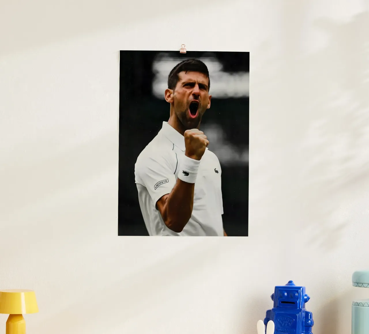 Novak Djokovic poster da Low poly art