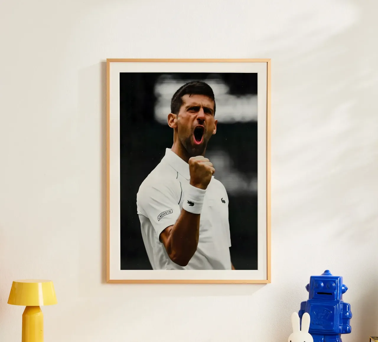 Novak Djokovic poster da Low poly art