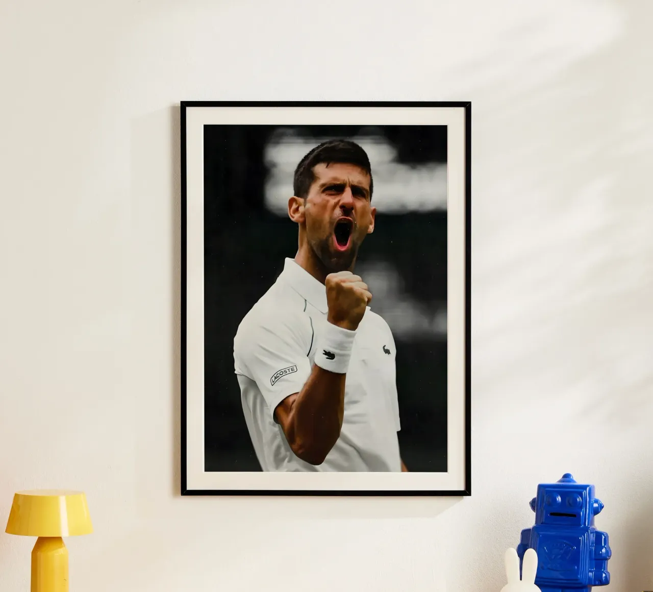 Novak Djokovic poster da Low poly art