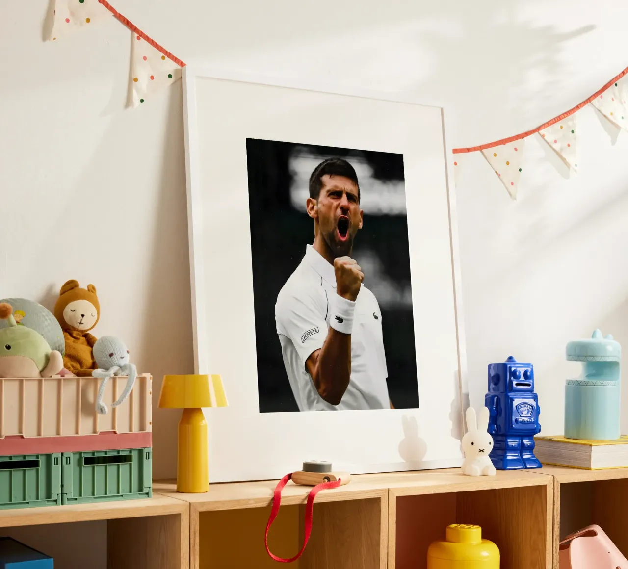 Novak Djokovic poster da Low poly art