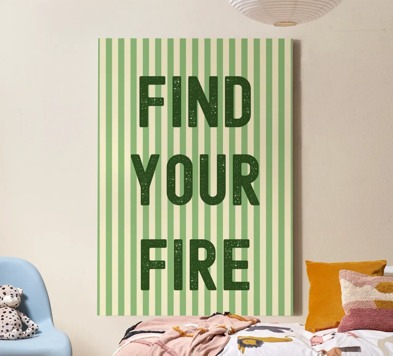 Find your fire canvas with Floater frame by PinkCandyWalls