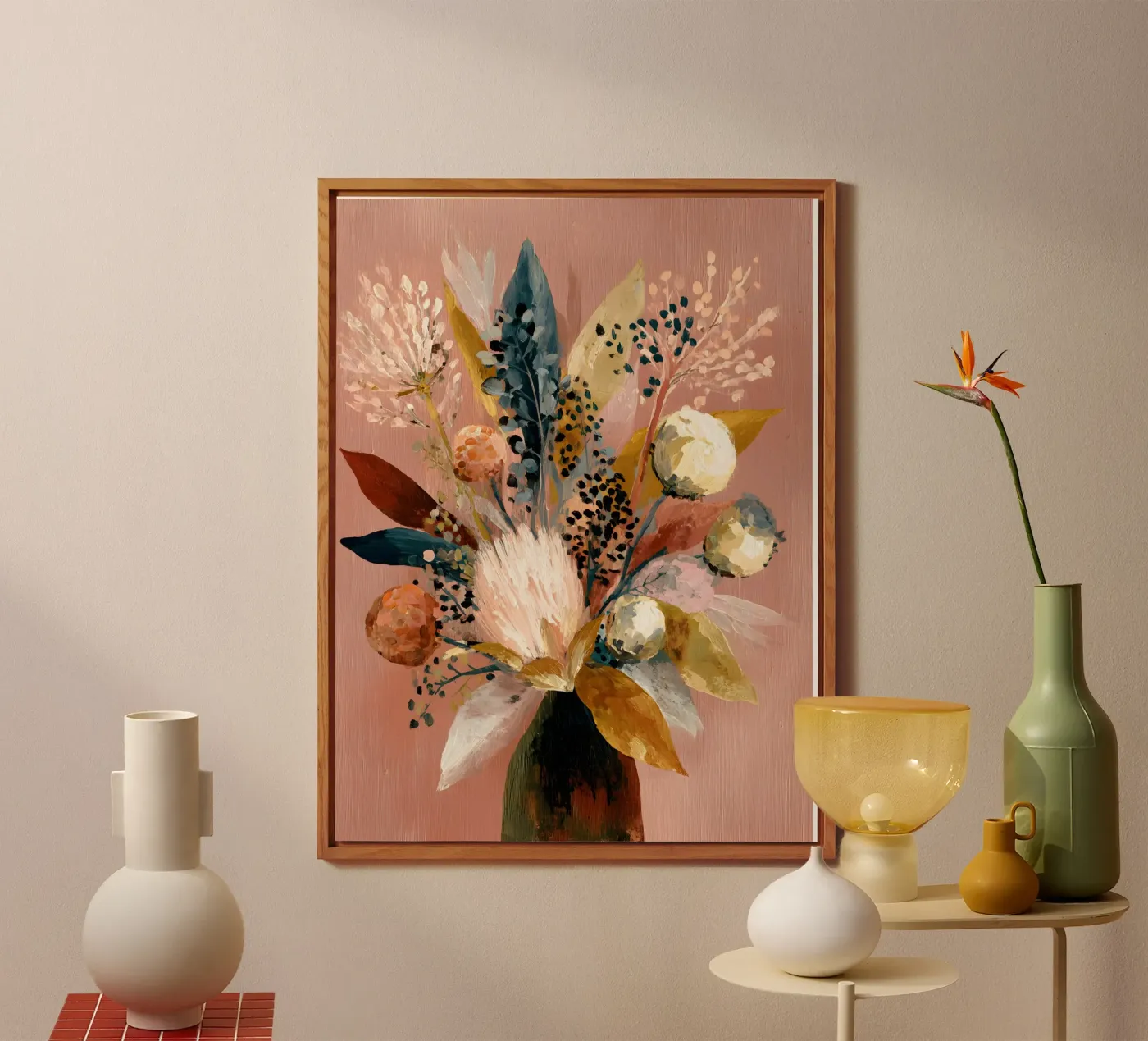Protea Vase pannello forex da Gypsy Galleria