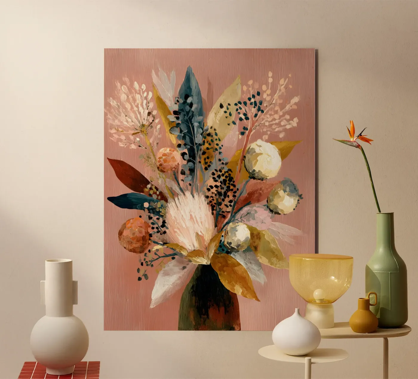 Protea Vase pannello forex da Gypsy Galleria