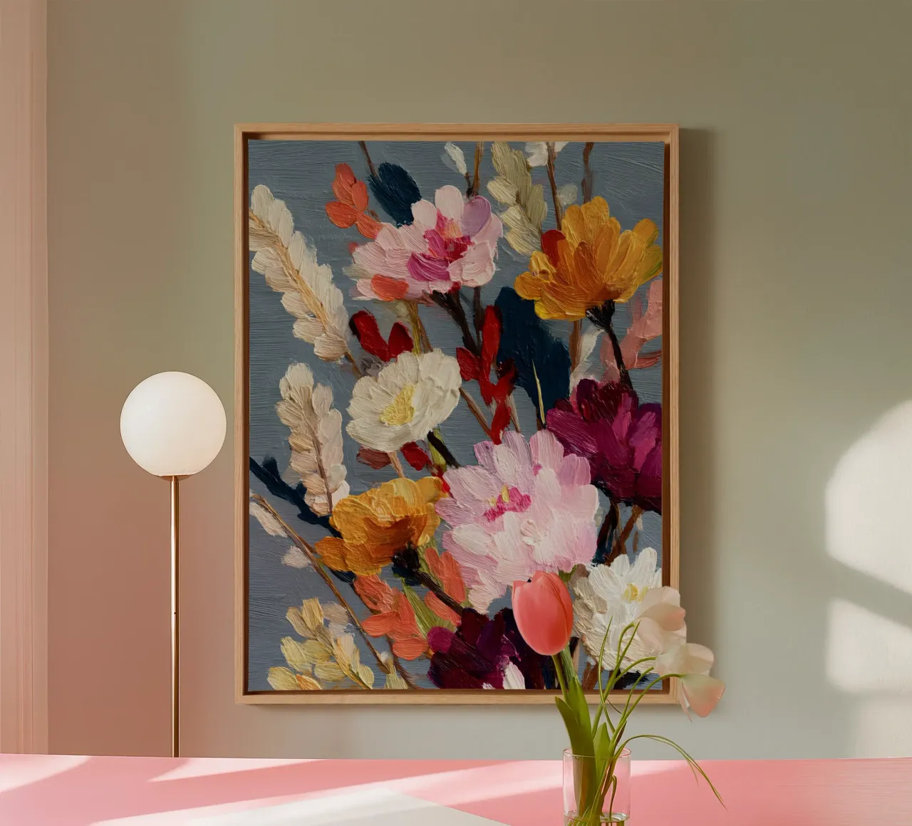 Autumn Flowers tela con Cornice a cassetta da Gypsy Galleria
