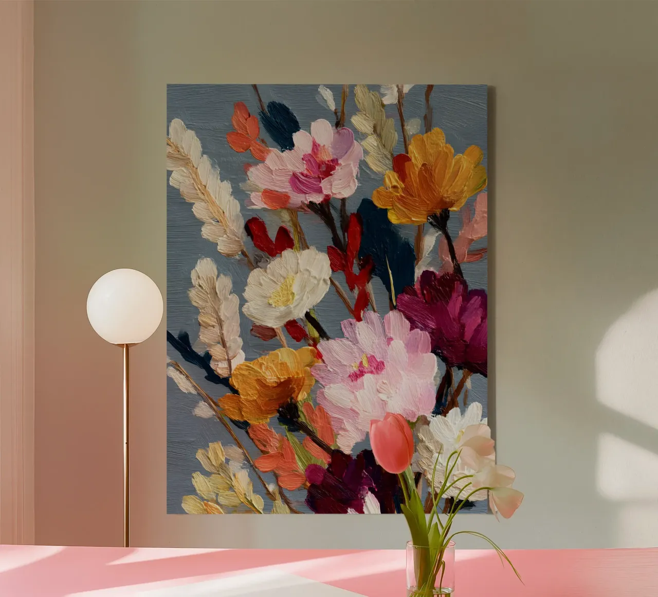 Autumn Flowers tela con Cornice a cassetta da Gypsy Galleria