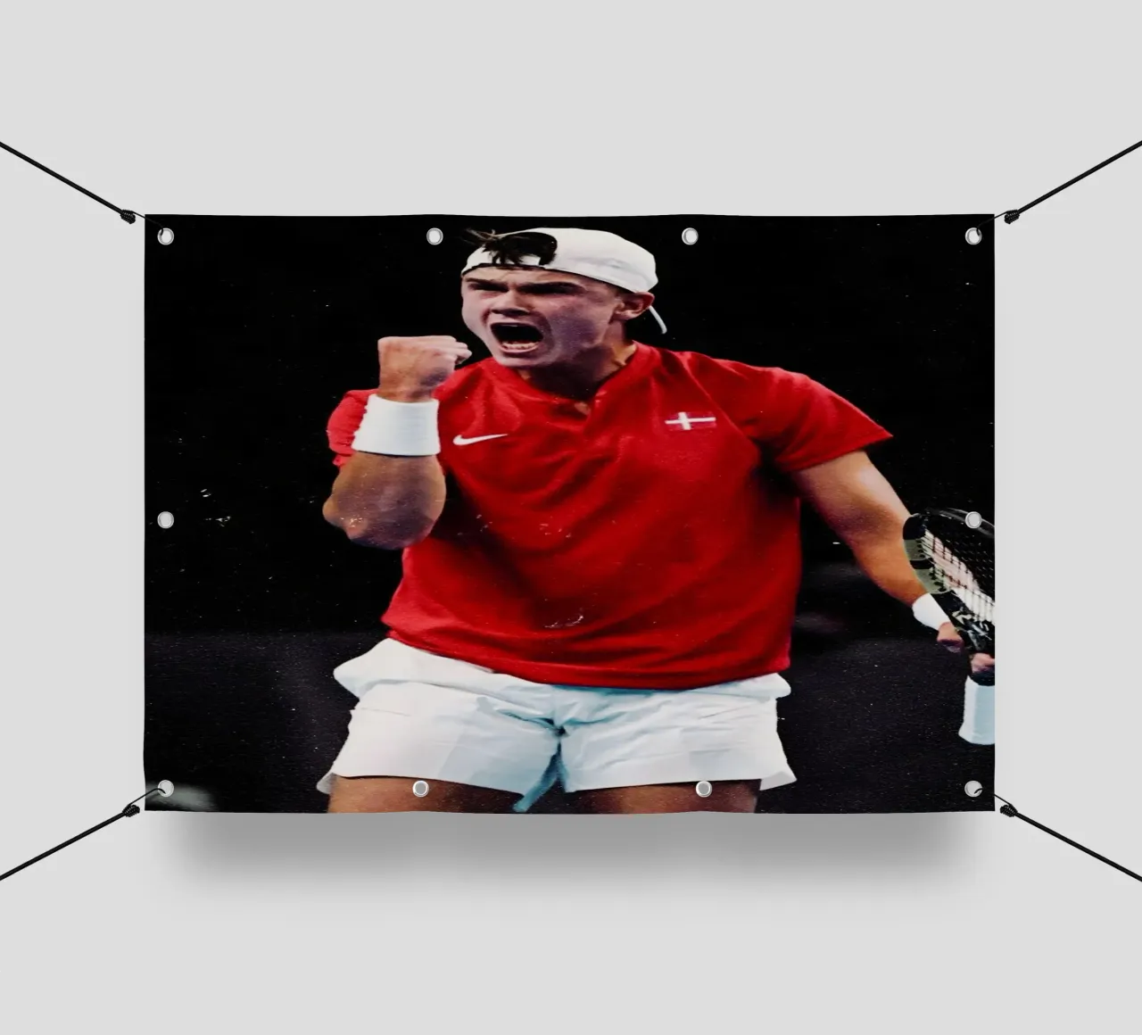 Holger Rune telo in pvc da Low poly art