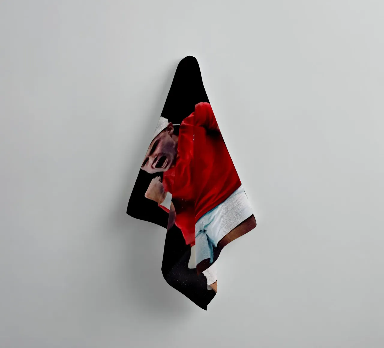 Holger Rune asciugamano da bagno da Low poly art
