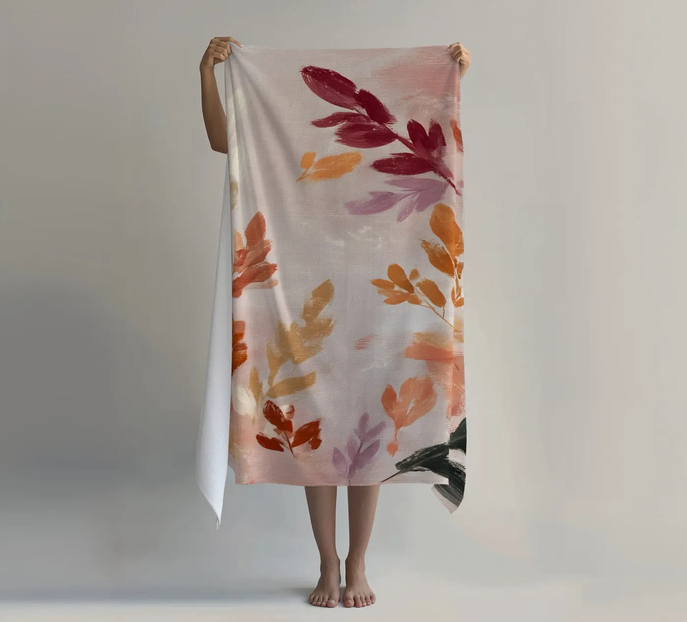 Abstract Fall beach towel by Gypsy Galleria