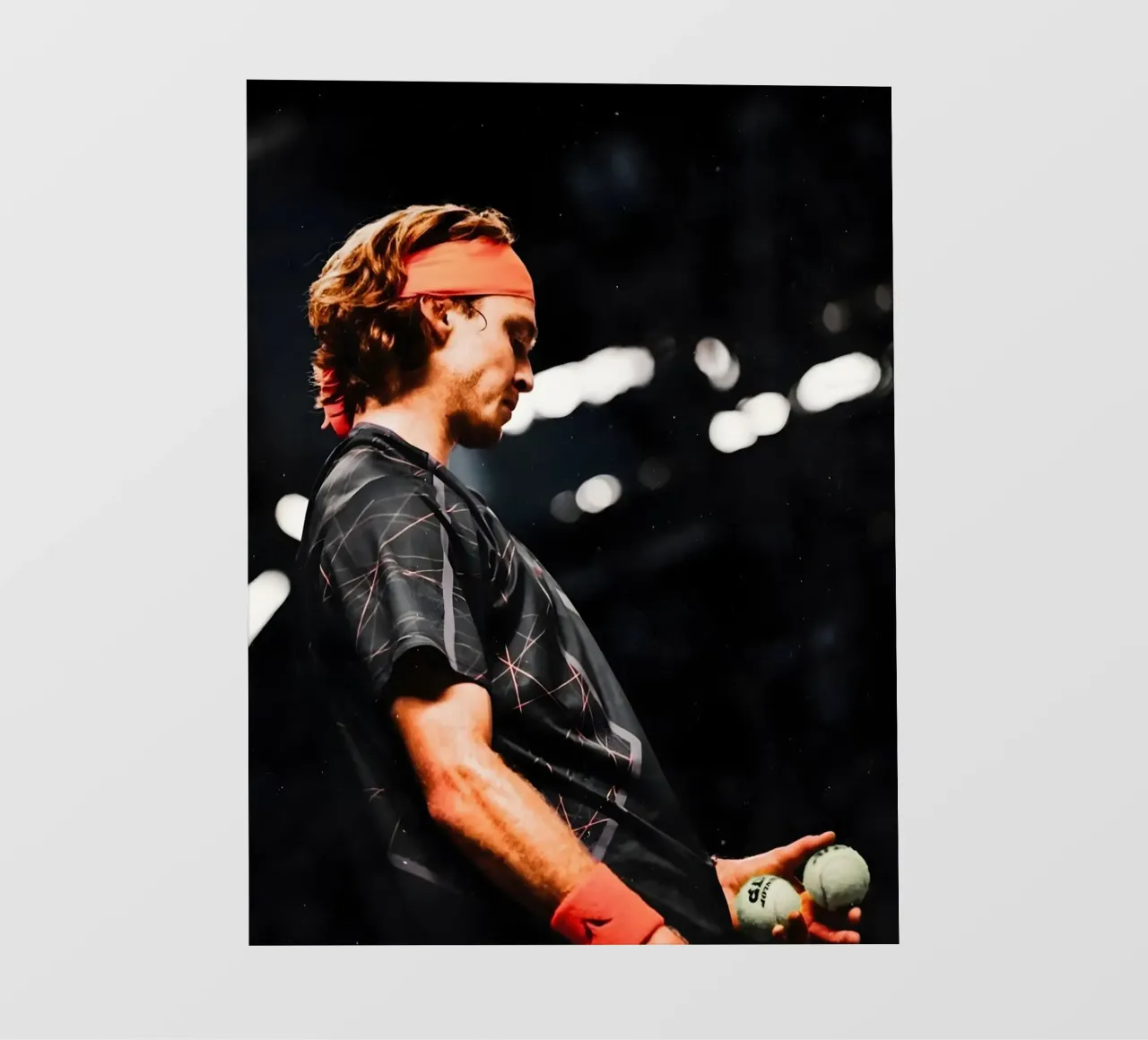 Andrey Rublev pellicola backlit da Low poly art