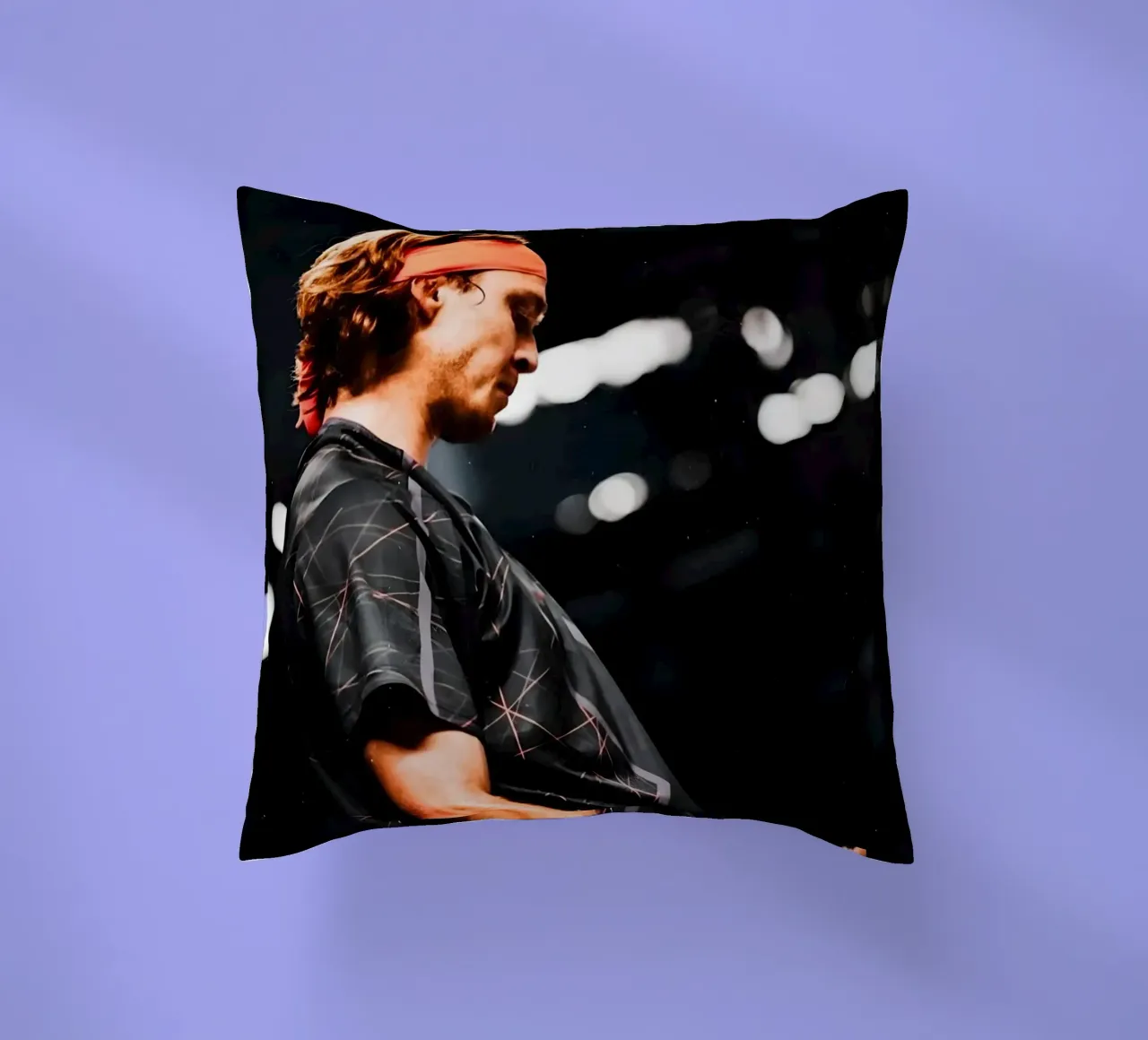 Andrey Rublev cuscino da Low poly art