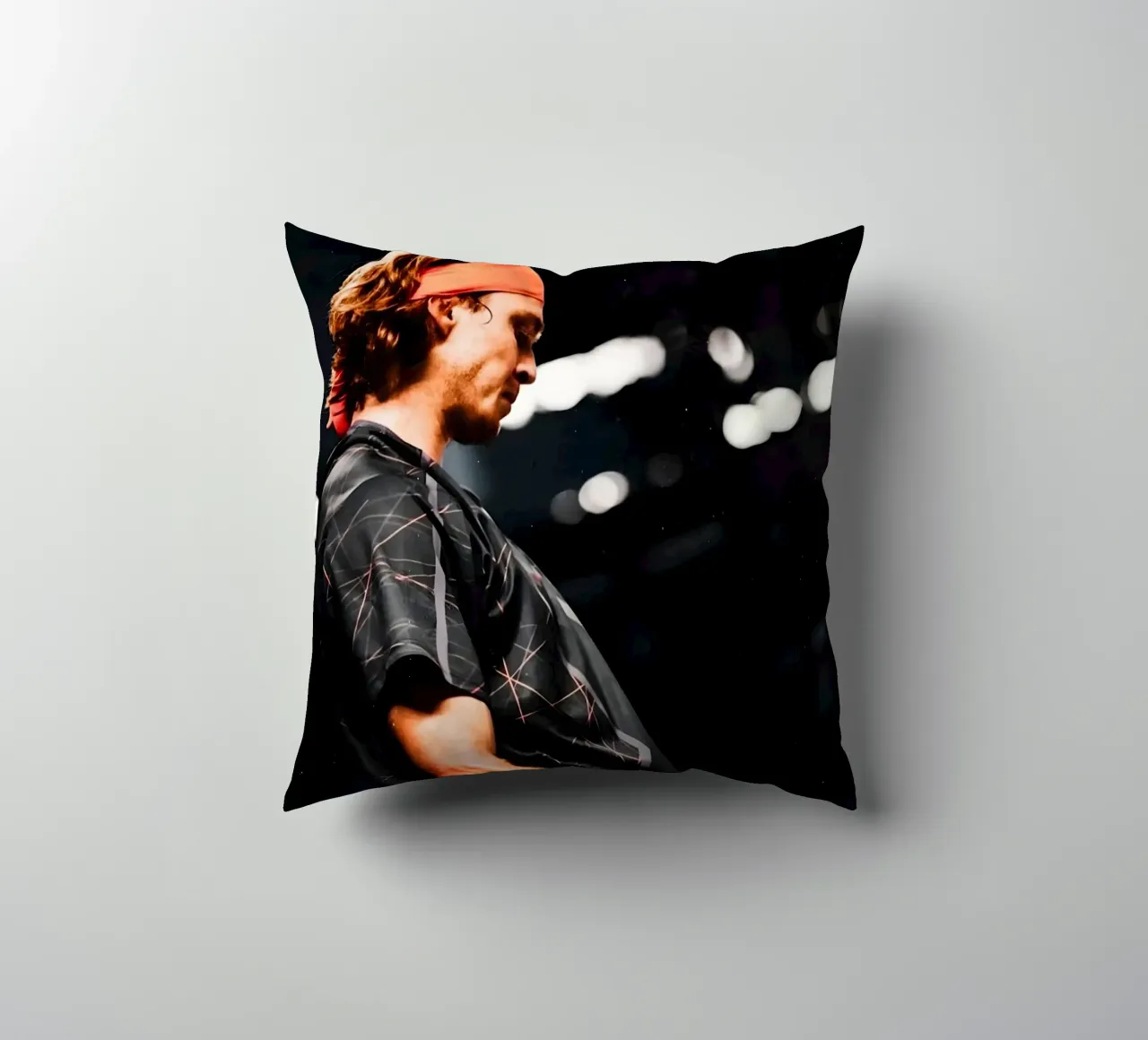 Andrey Rublev cuscino da Low poly art