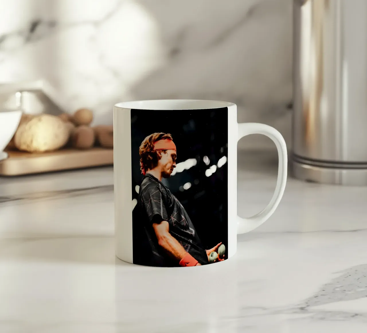 Andrey Rublev tazza in ceramica da Low poly art