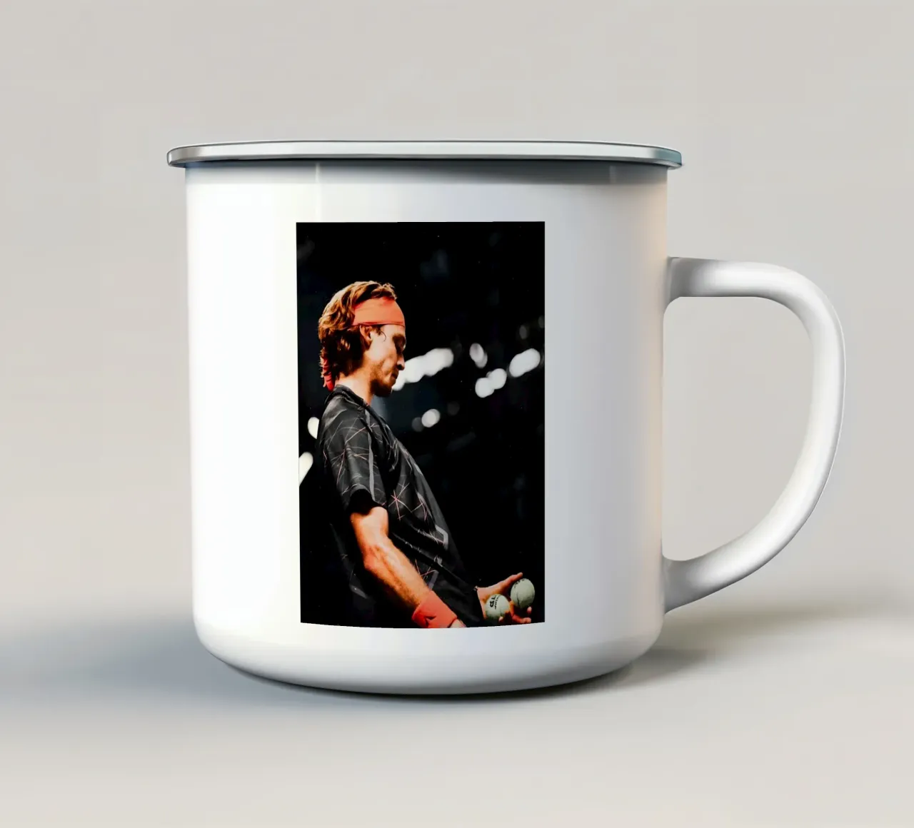 Andrey Rublev tazza in smalto da Low poly art