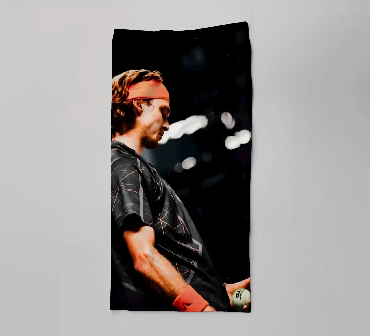 Andrey Rublev asciugamano da bagno da Low poly art