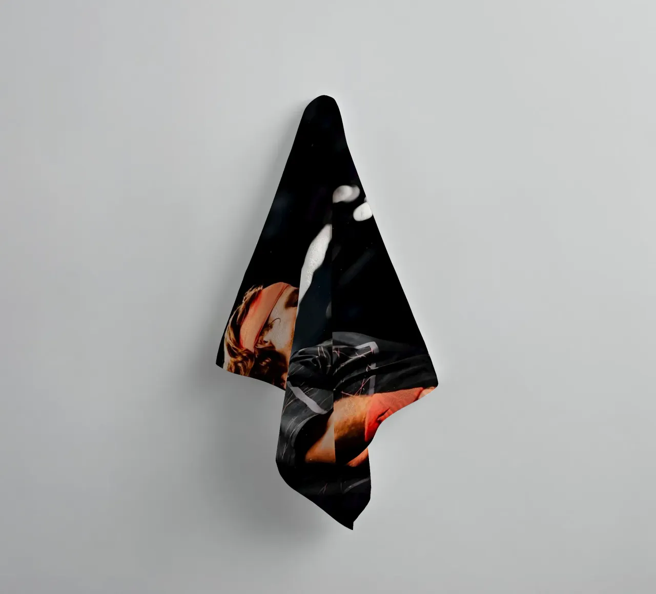Andrey Rublev asciugamano da bagno da Low poly art