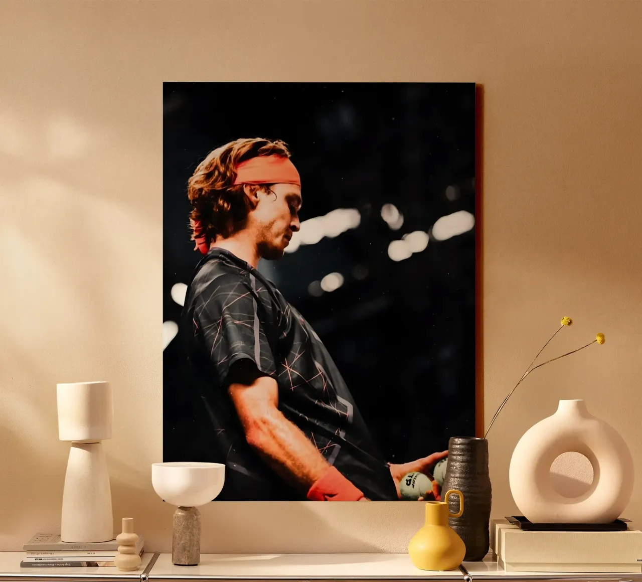 Andrey Rublev tela con Cornice a cassetta da Low poly art