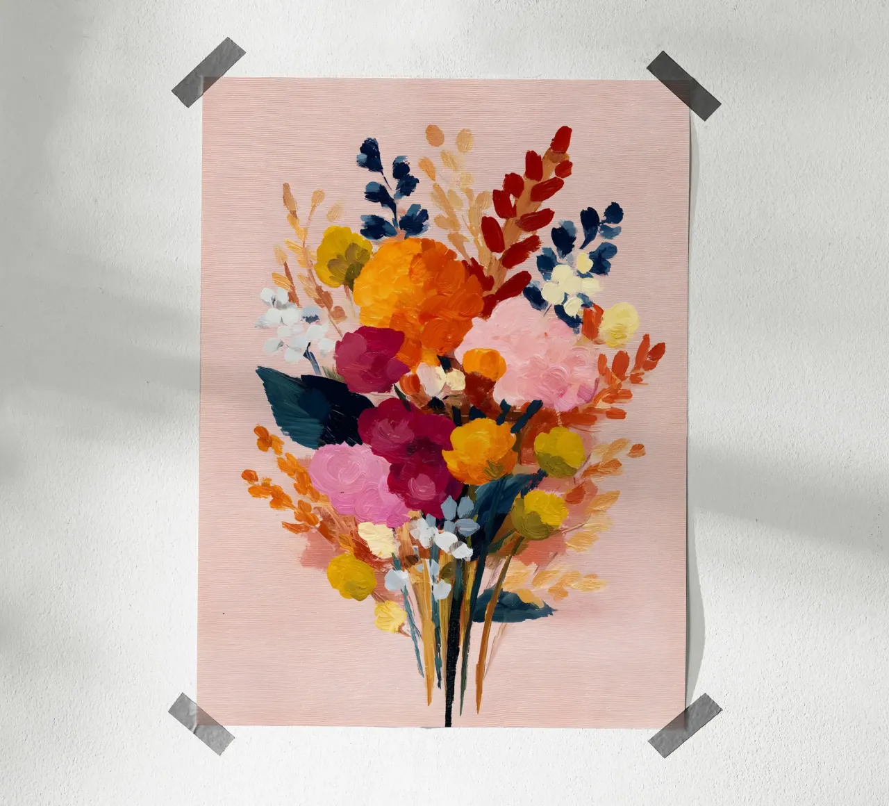Blooming Joy poster con telaio in plastica da Gypsy Galleria