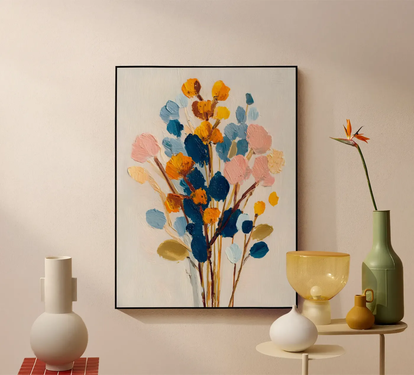 Golden Harmony acryl van Gypsy Galleria