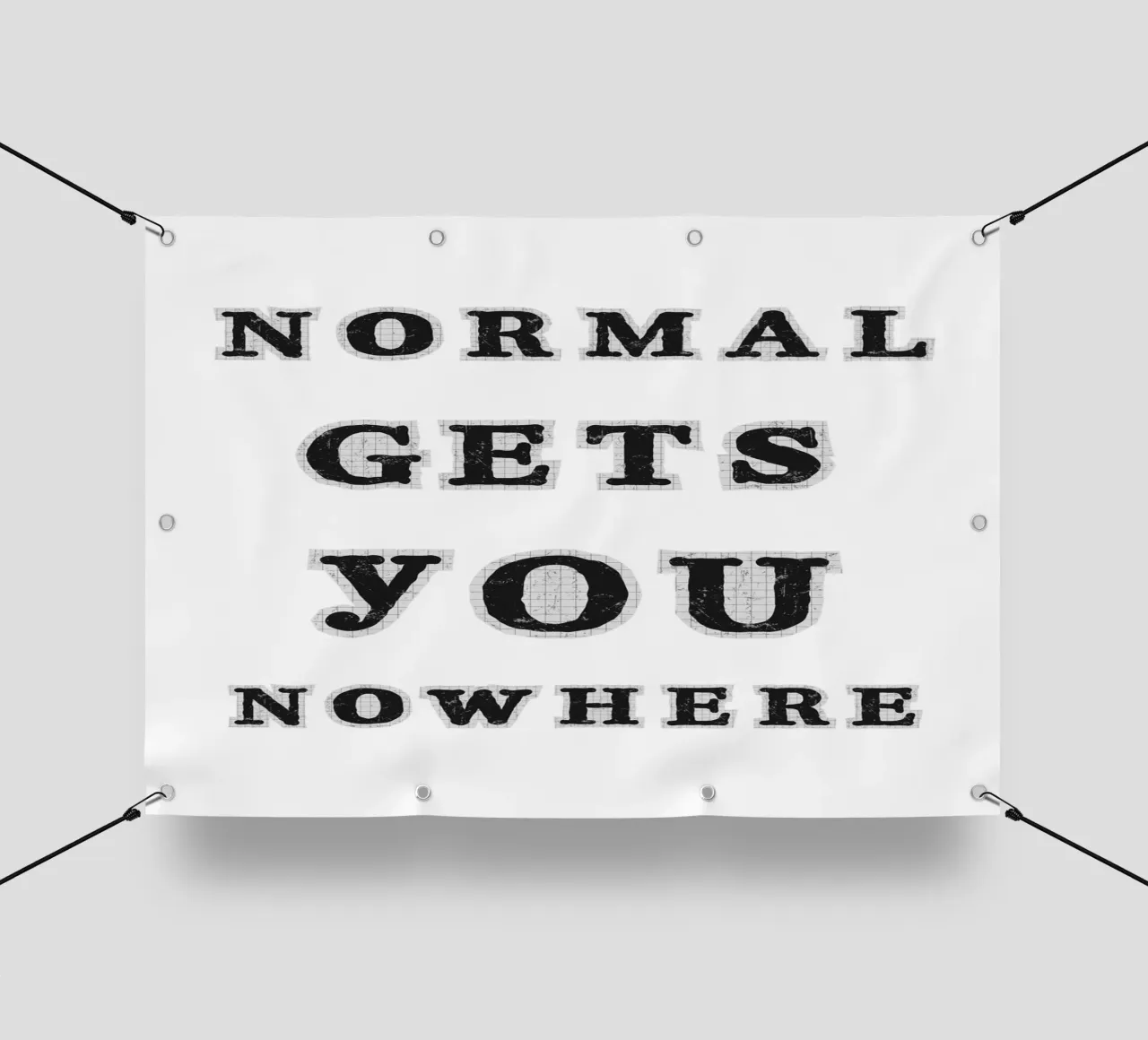 Normal gets you nowhere telo in pvc da PinkCandyWalls