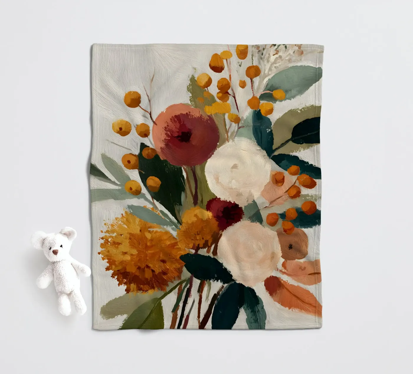 Rustic Elegance fleece blanket by Gypsy Galleria