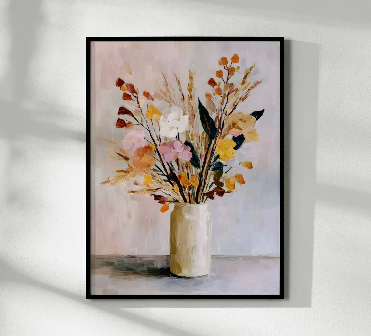 Soft Vase Blooms poster con telaio in plastica da Gypsy Galleria