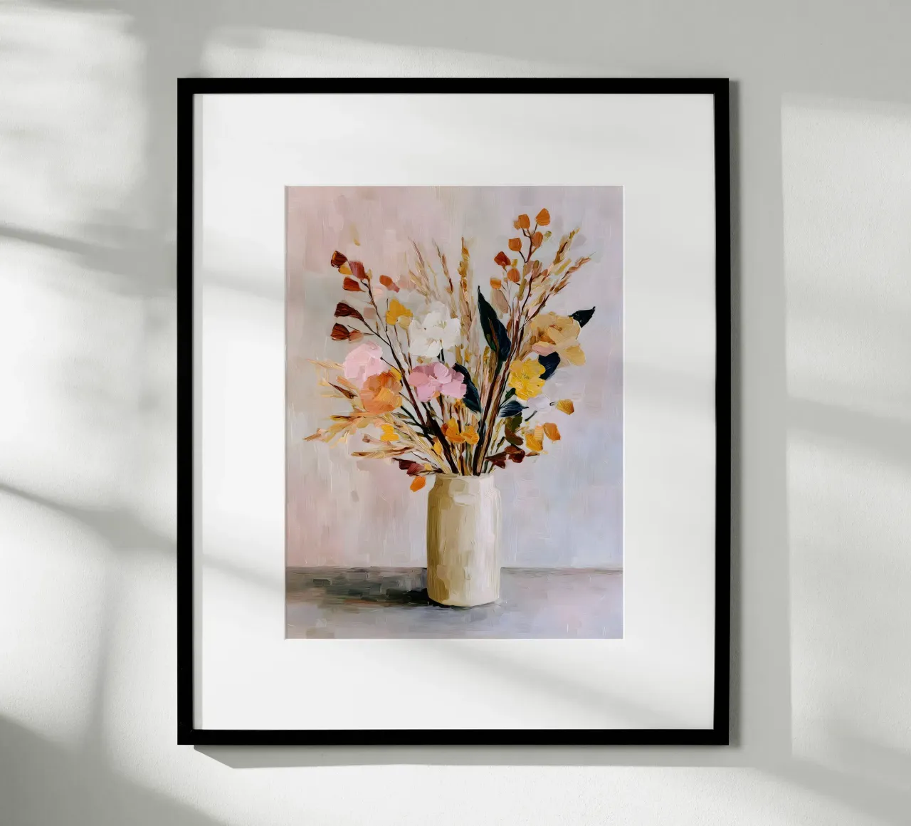 Soft Vase Blooms poster con telaio in plastica da Gypsy Galleria