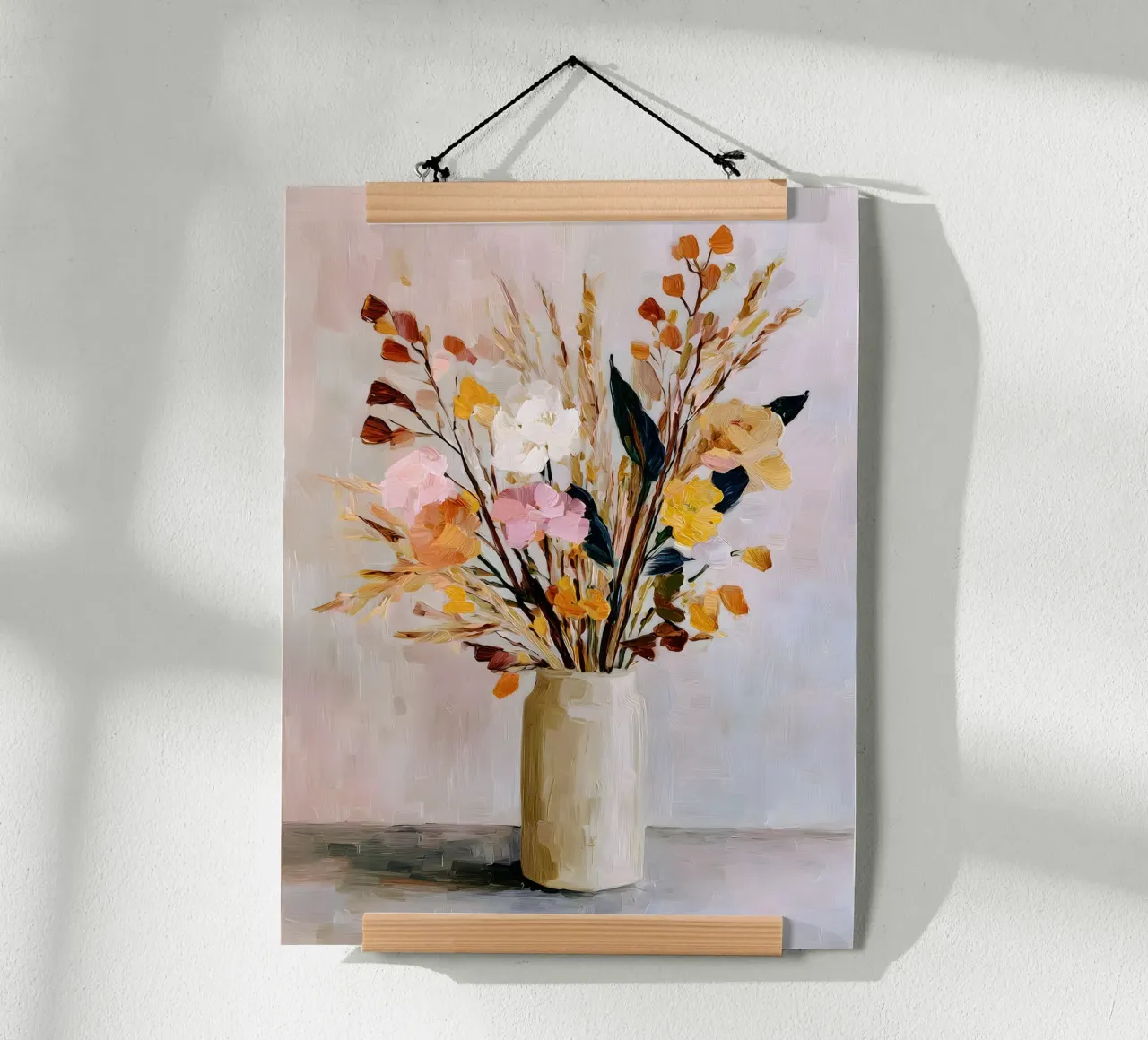 Soft Vase Blooms poster con telaio in plastica da Gypsy Galleria