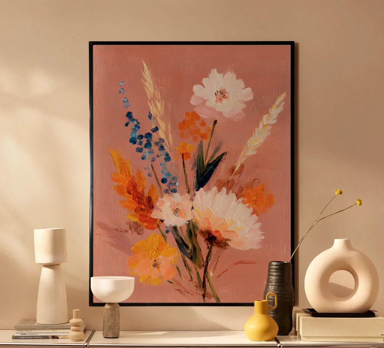 Golden Meadow poster con telaio in plastica da Gypsy Galleria