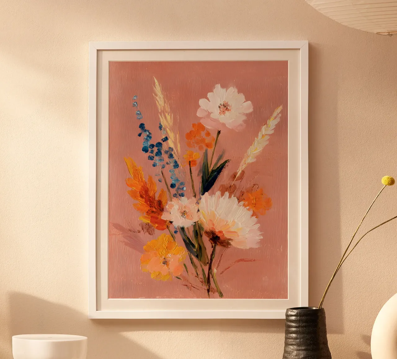 Golden Meadow poster con telaio in plastica da Gypsy Galleria