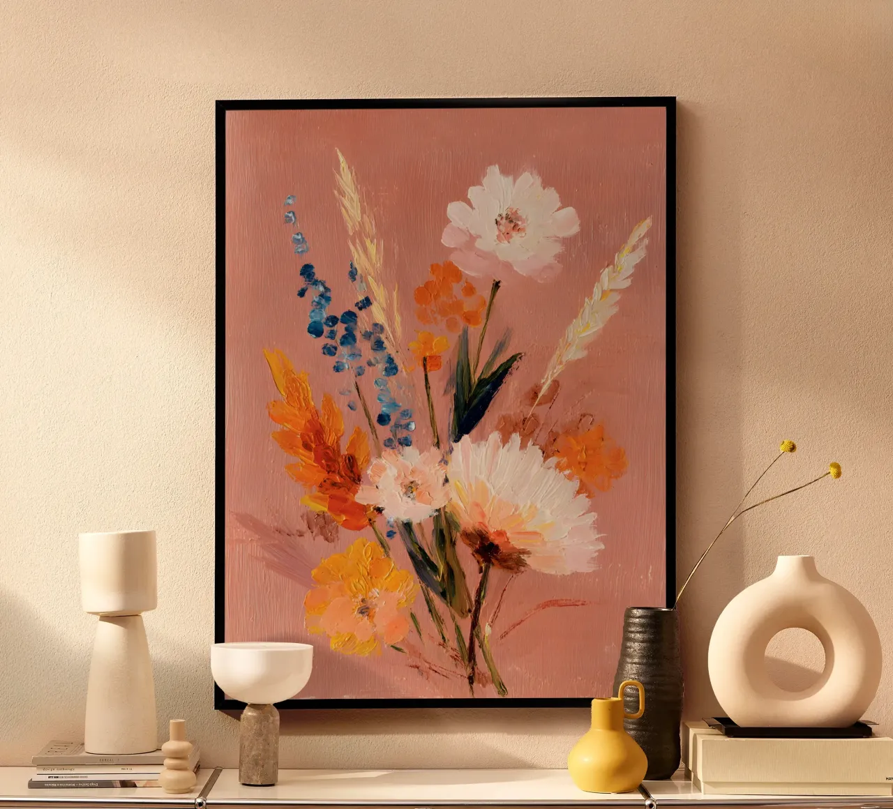 Golden Meadow poster con telaio in plastica da Gypsy Galleria