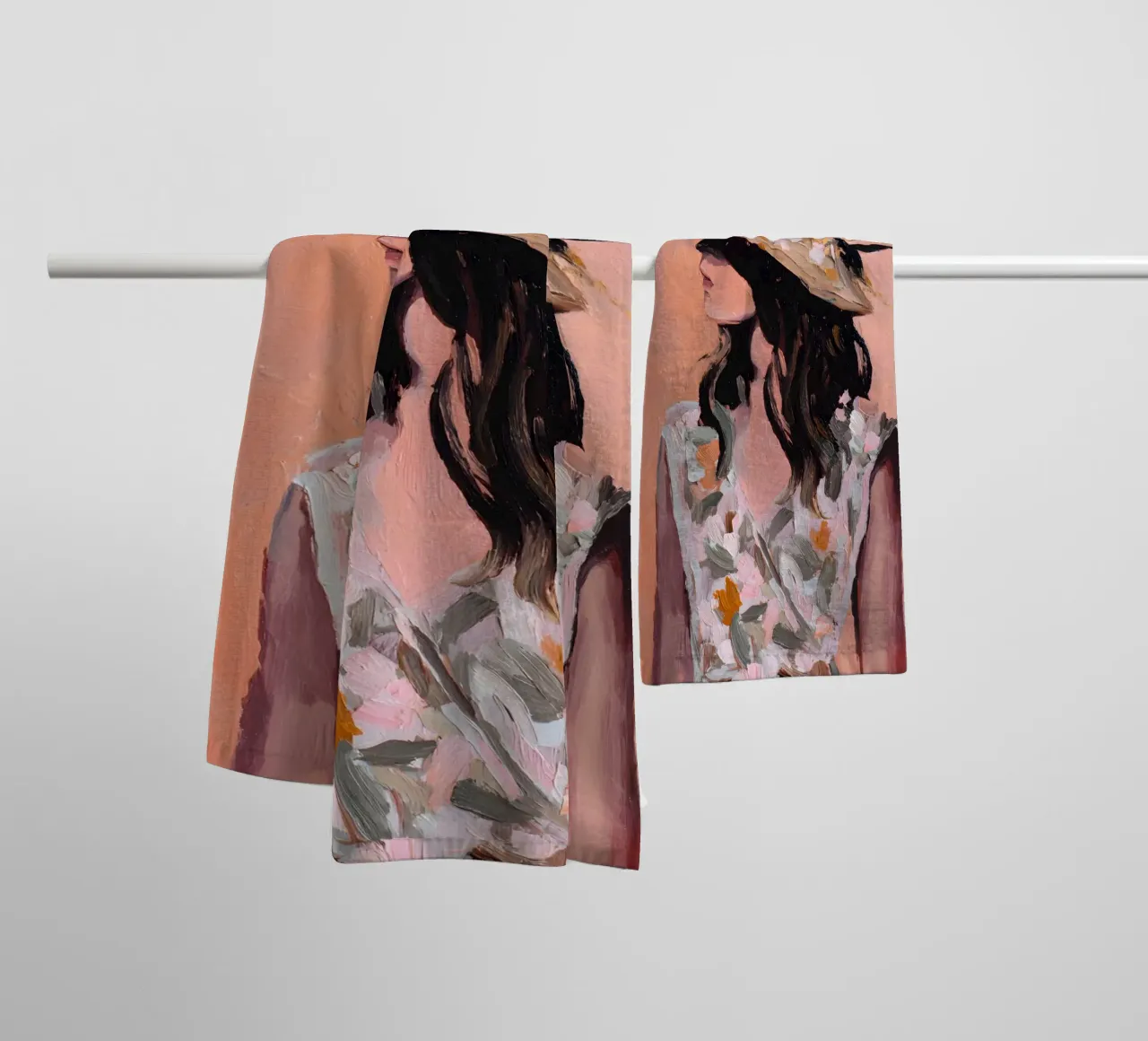 Lady in Bloom asciugamano da bagno da Gypsy Galleria