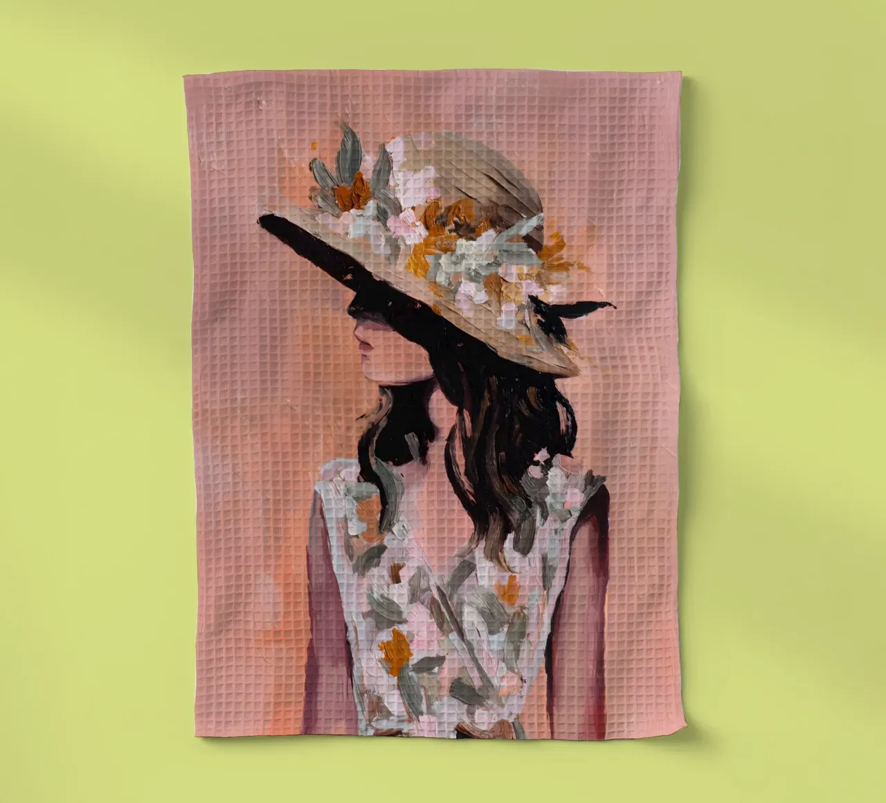 Lady in Bloom canovaccio da cucina da Gypsy Galleria