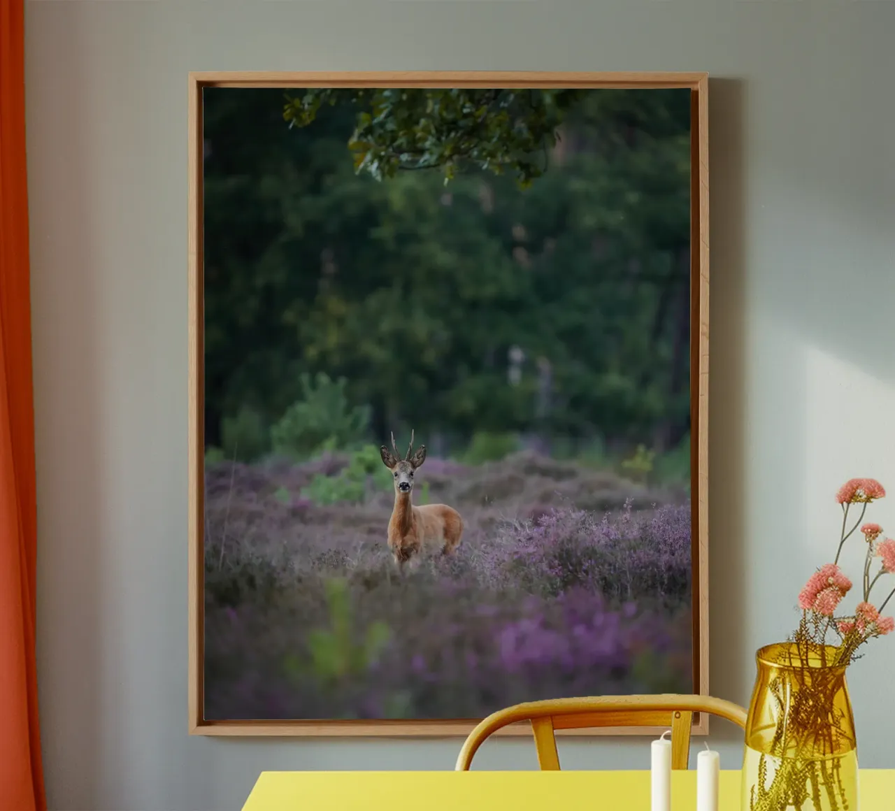 Maschio di capriolo tela con Cornice a cassetta da Tom's Wildlife
