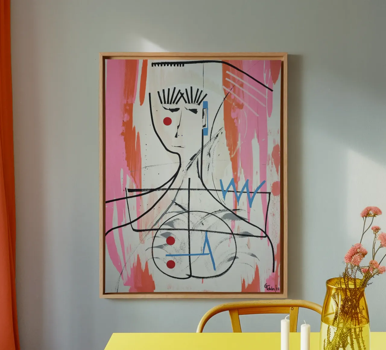 Survivor canvas met Baklijst van gtobonart