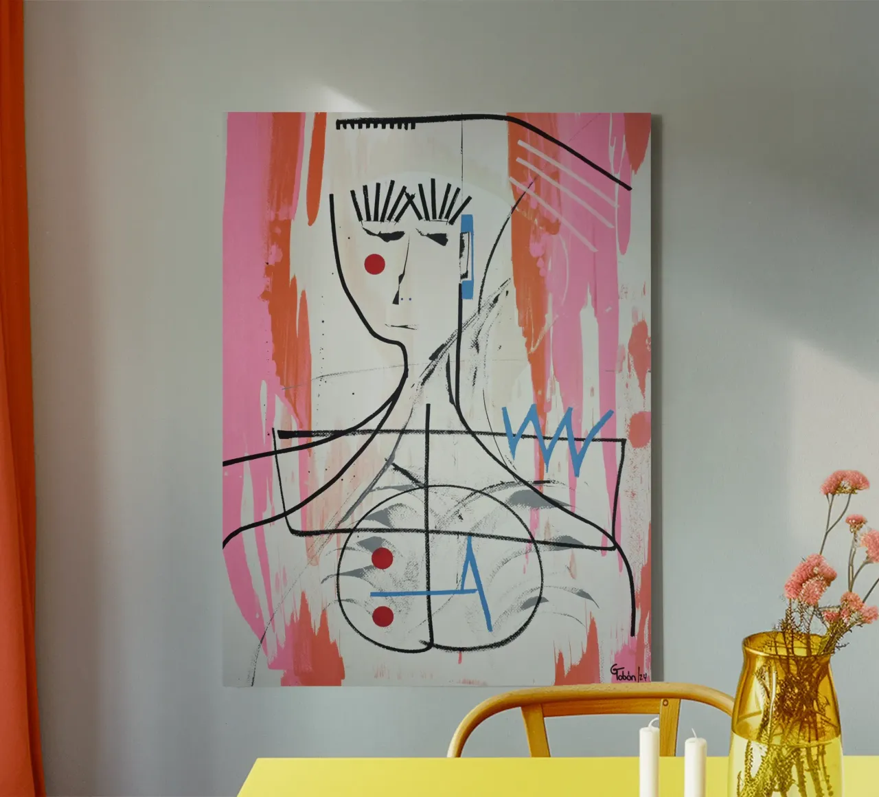 Survivor canvas met Baklijst van gtobonart