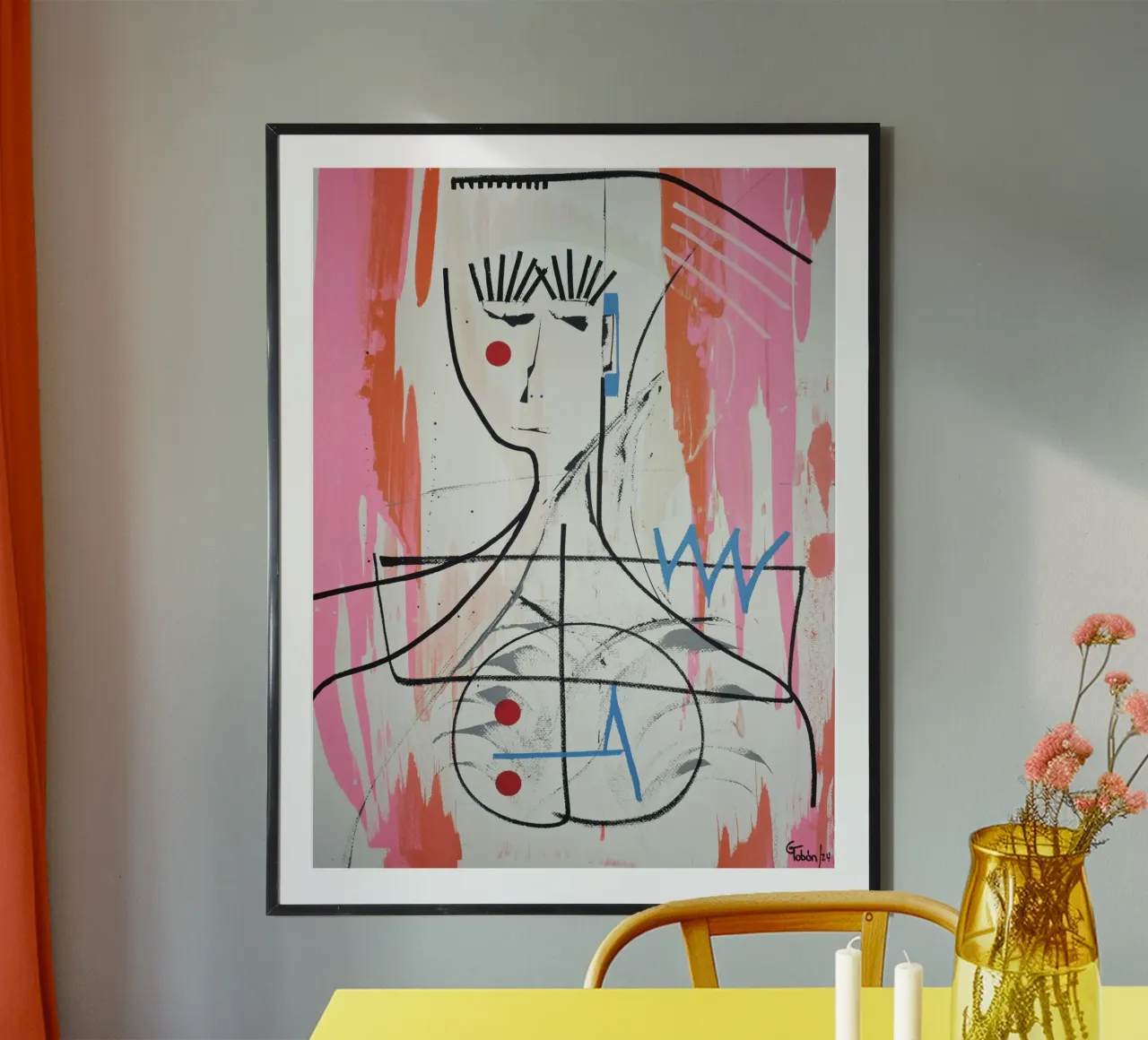 Survivor poster con telaio in legno da gtobonart