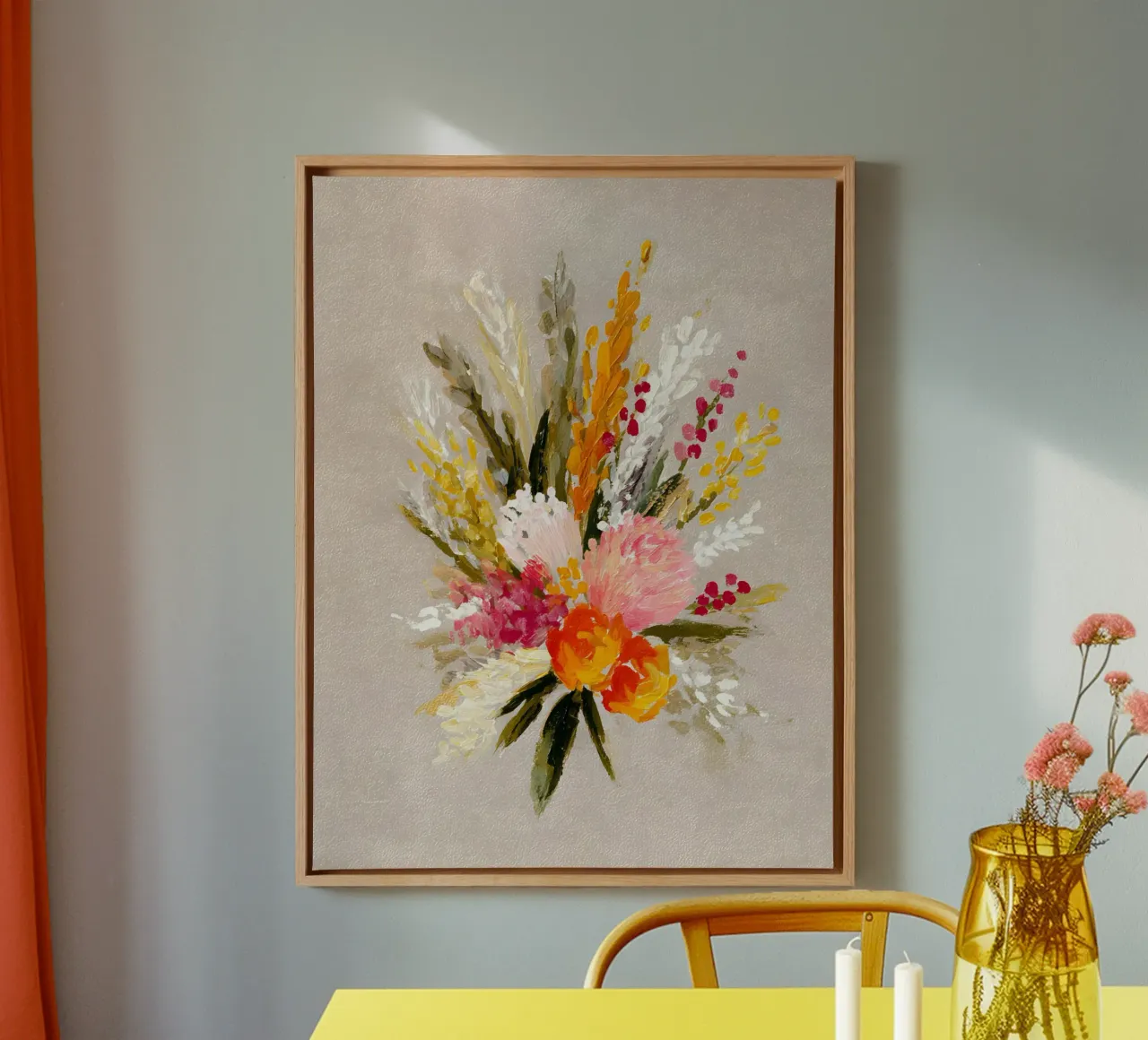 Autumn Bouquet tela con Cornice a cassetta da Gypsy Galleria
