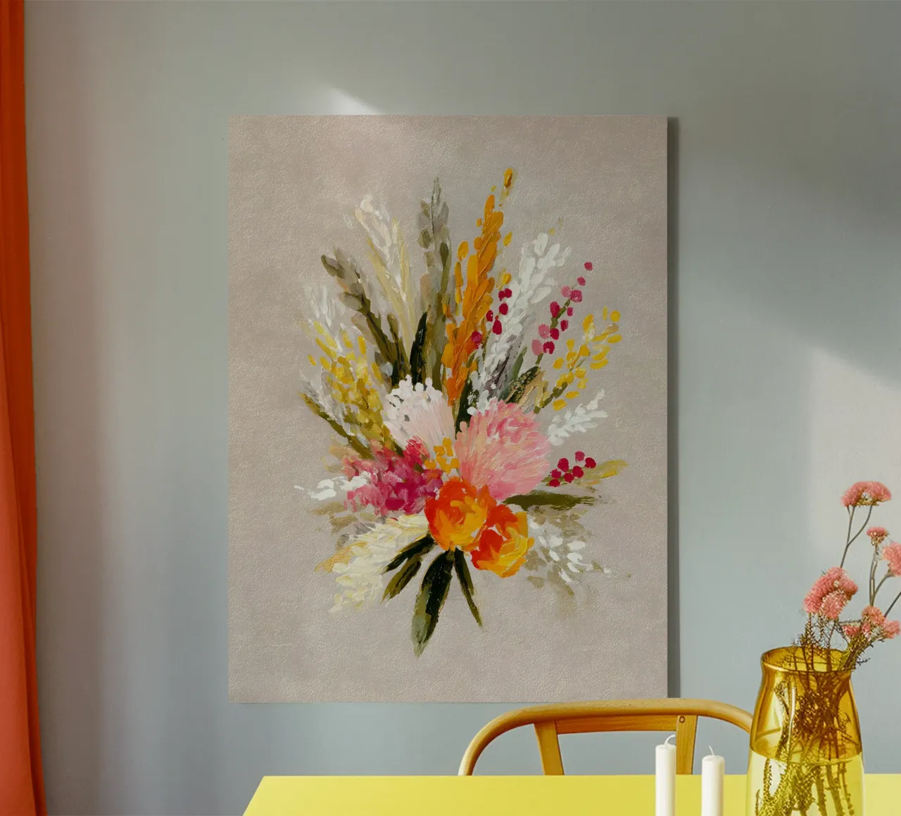 Autumn Bouquet tela con Cornice a cassetta da Gypsy Galleria