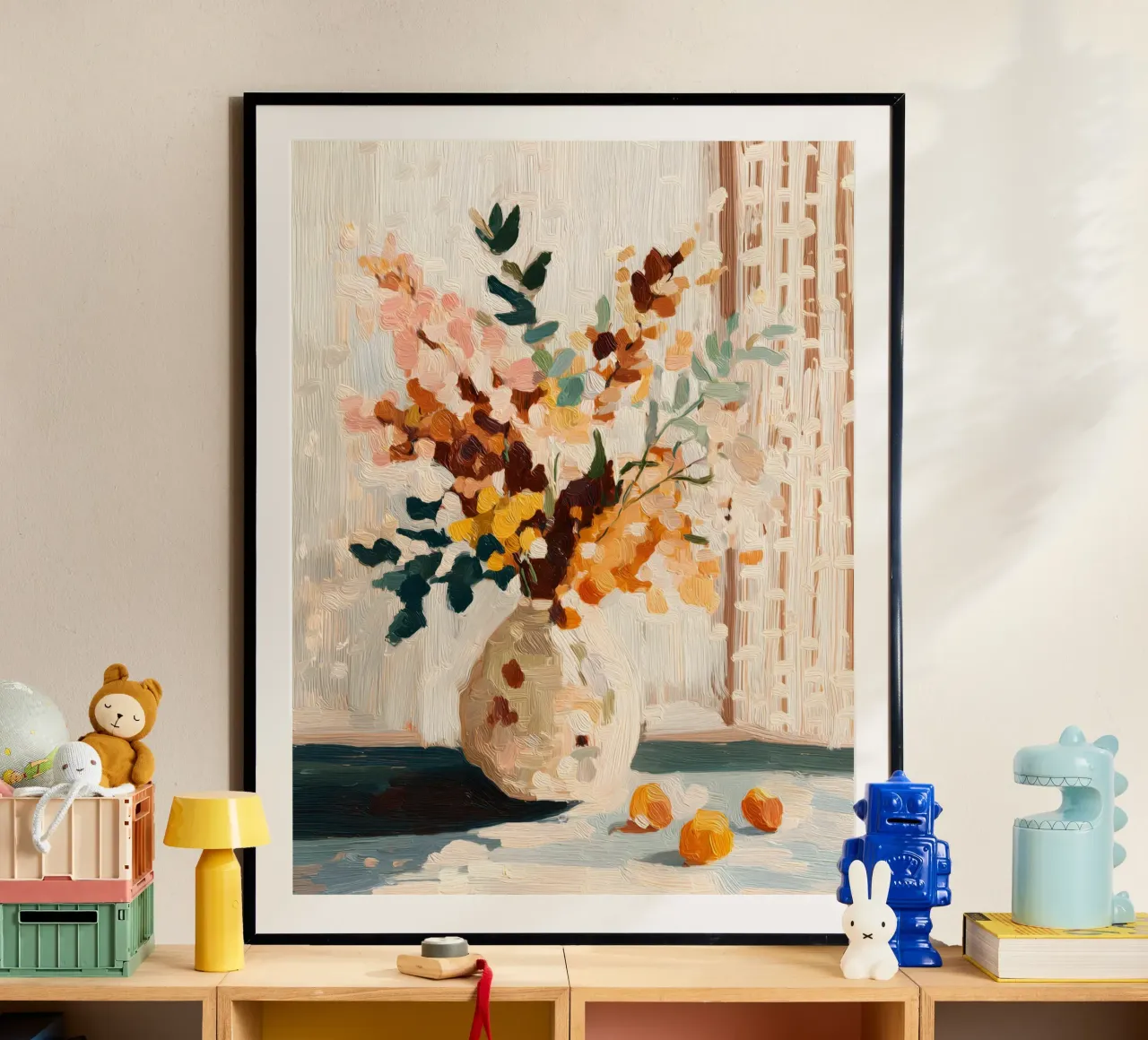 Golden Vase poster con telaio in plastica da Gypsy Galleria
