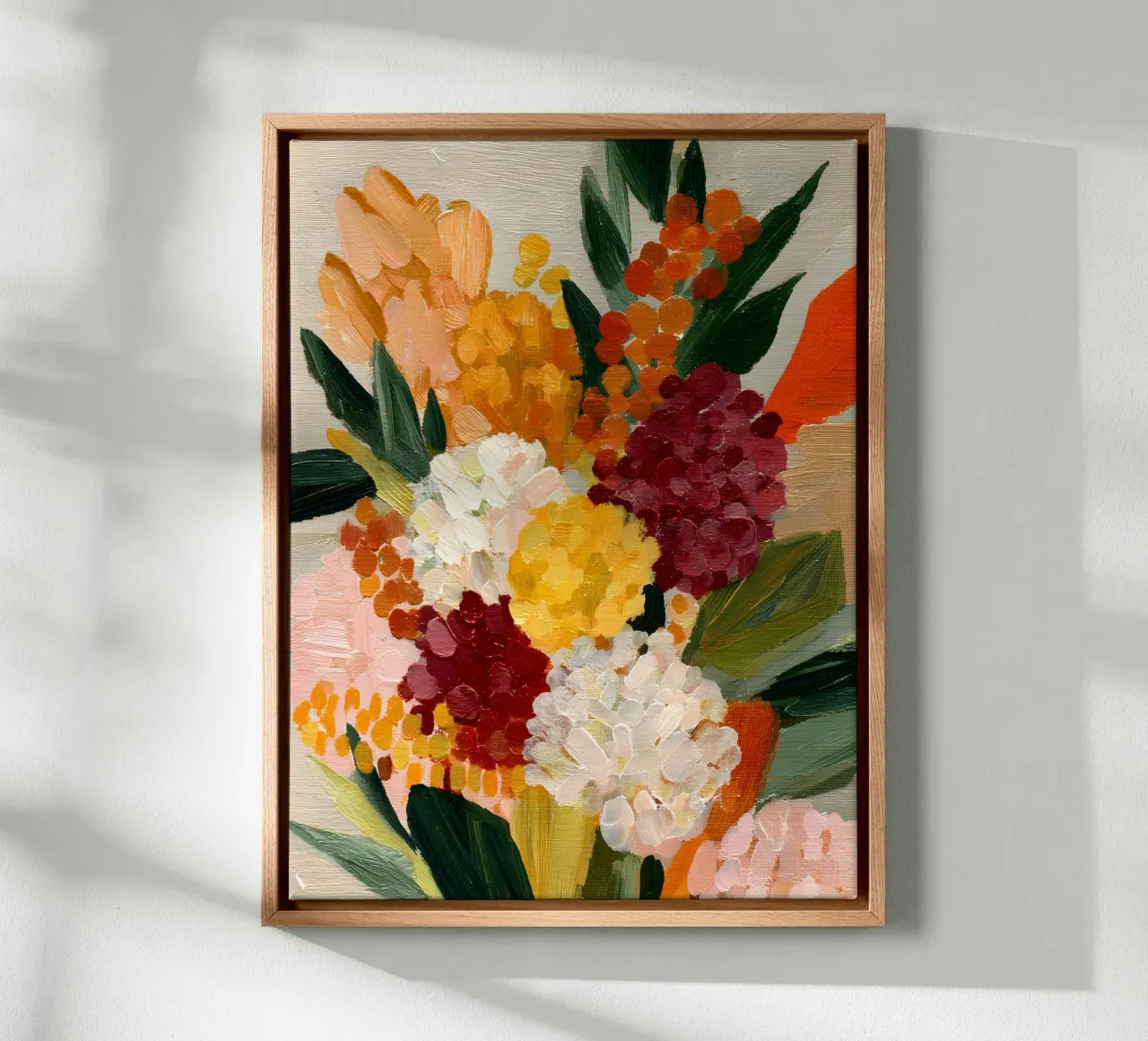 Harvest Bouquet tela con Cornice a cassetta da Gypsy Galleria