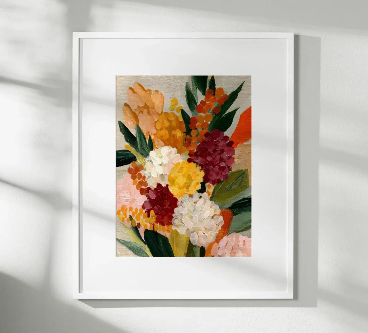Harvest Bouquet poster con telaio in alluminio da Gypsy Galleria