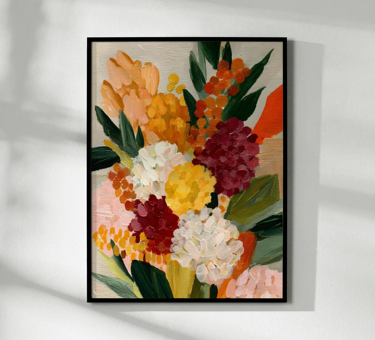 Harvest Bouquet poster con telaio in alluminio da Gypsy Galleria