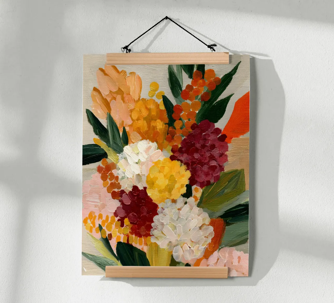 Harvest Bouquet poster con telaio in alluminio da Gypsy Galleria