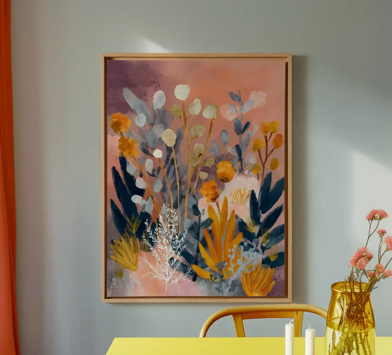 Evening Botanicals tela con Cornice a cassetta da Gypsy Galleria